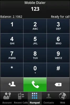 MobileDialer android App screenshot 1